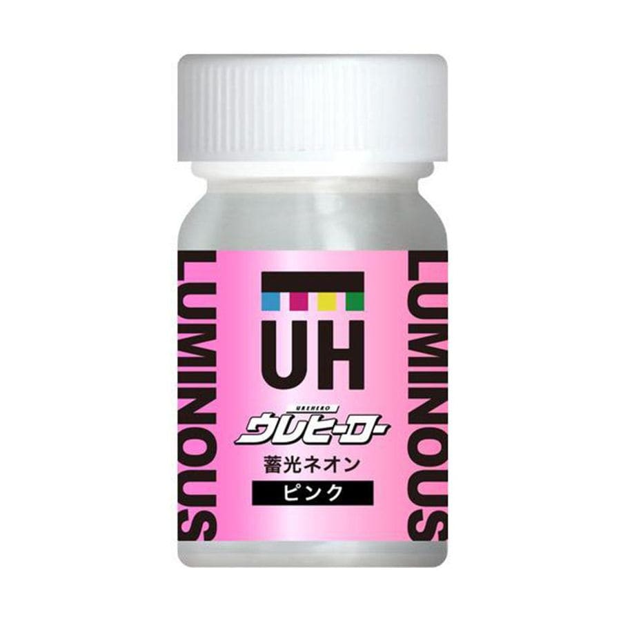 斎藤塗料　ウレヒーロー　蓄光ネオン　１５ｍｌ　蓄光ピンク