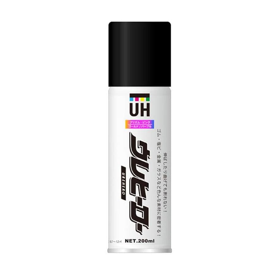 斎藤塗料　ウレヒーロー　スプレー　２００ｍｌ　プリズム　ピンク／ゴールド／パープル