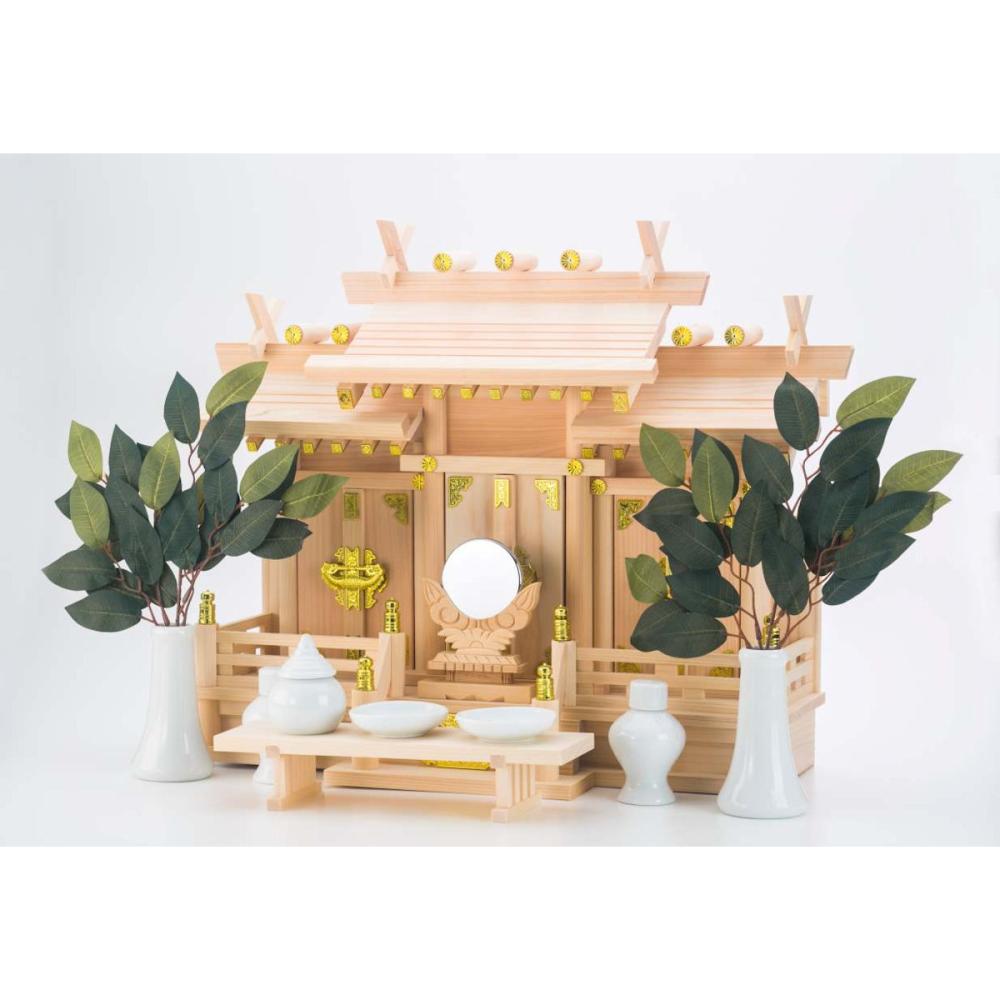 静岡木工　お得用神棚セット　小　明津