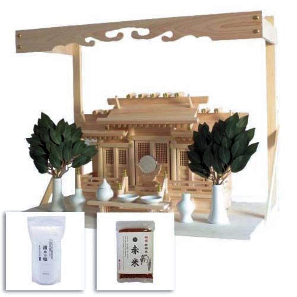 静岡木工　すぐにお祀りできる神棚　開運セット