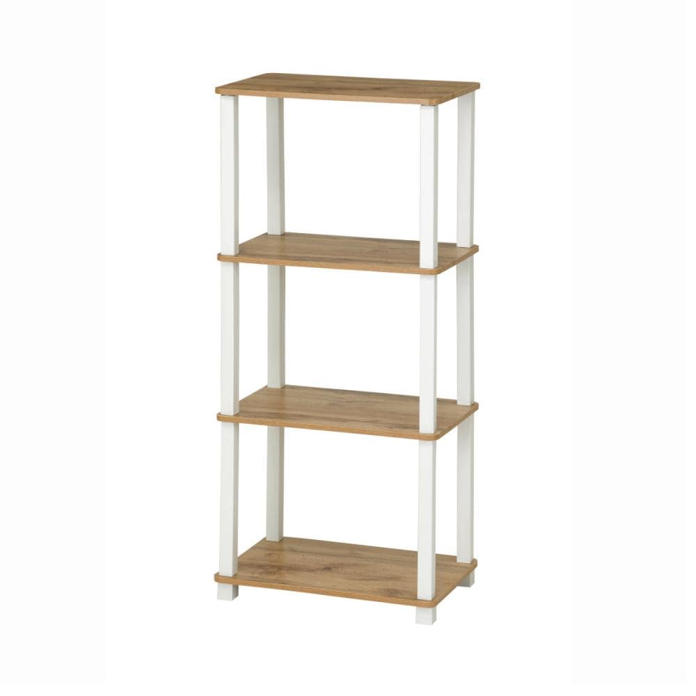 アテーナライフ　簡単組立シェルフ　４８ｃｍ幅　４段　ナチュラル