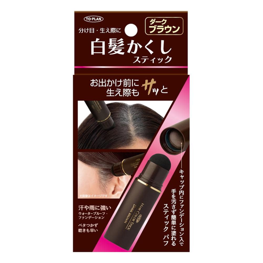 ＴＯ－ＰＬＡＮ　白髪かくしスティック　ダークブラウン　４ｇ