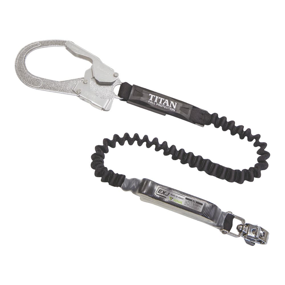 サンコー　タイタン　ＥＸＪシングルランヤード（黒）　墜落制止用器具　ＨＬ－ＥＢ