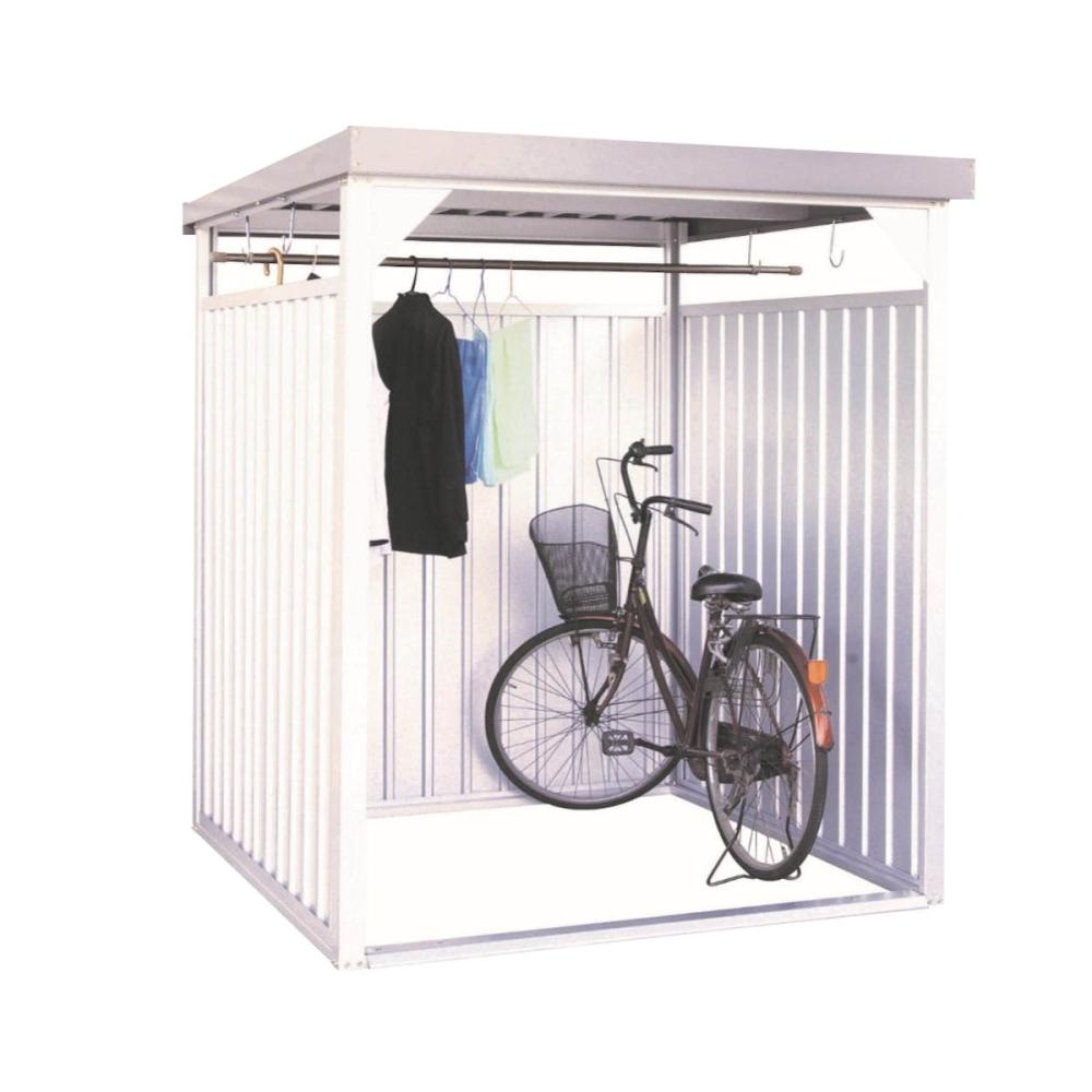 ダイマツ　オープン型物置　壁パネルロングタイプ　約幅１．６６×奥行１．７９ｍ　グレー　ＤＭ－７Ｌ