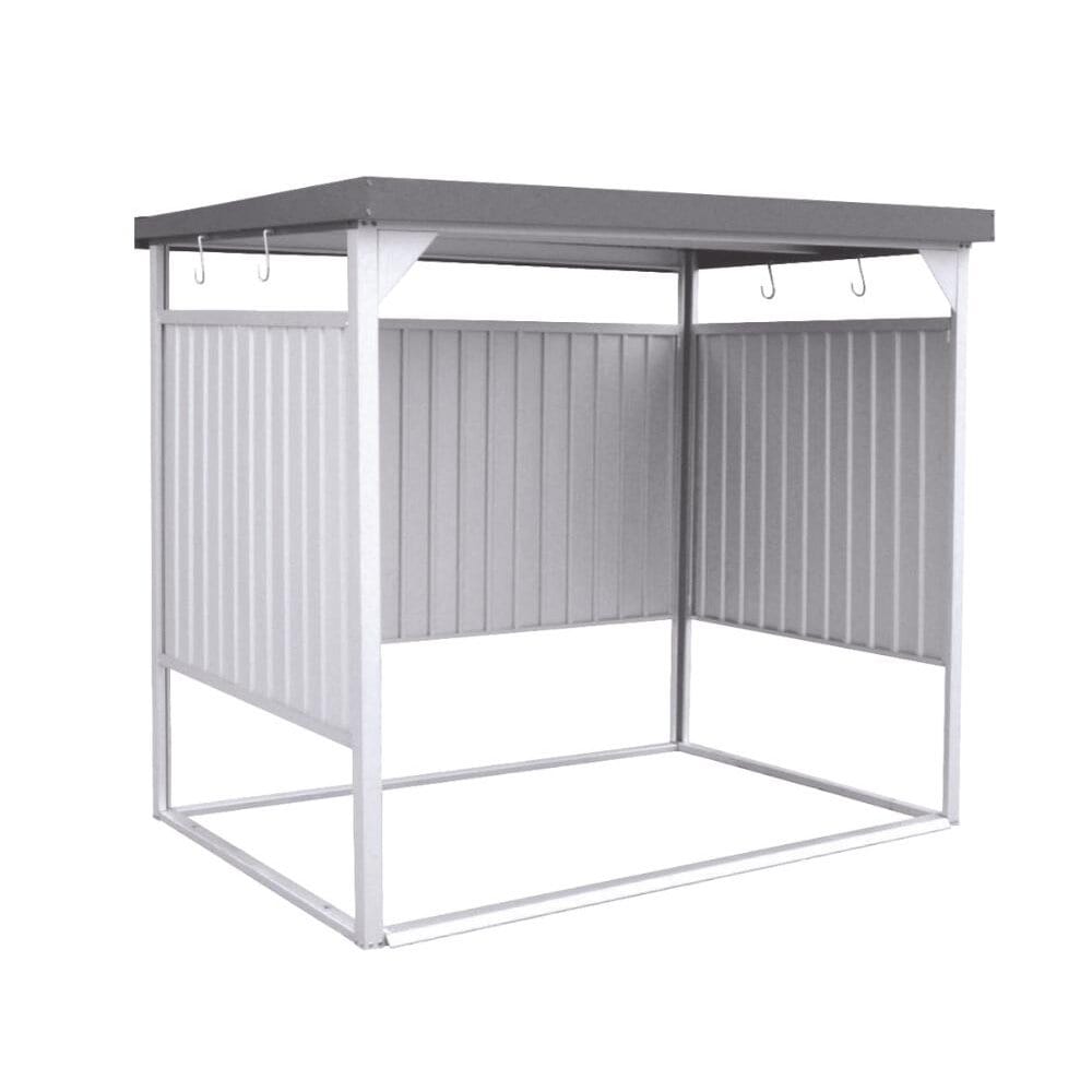 ダイマツ　オープン型物置　約幅２．３９×奥行１．７９ｍ　グレー　ＤＭ－１０