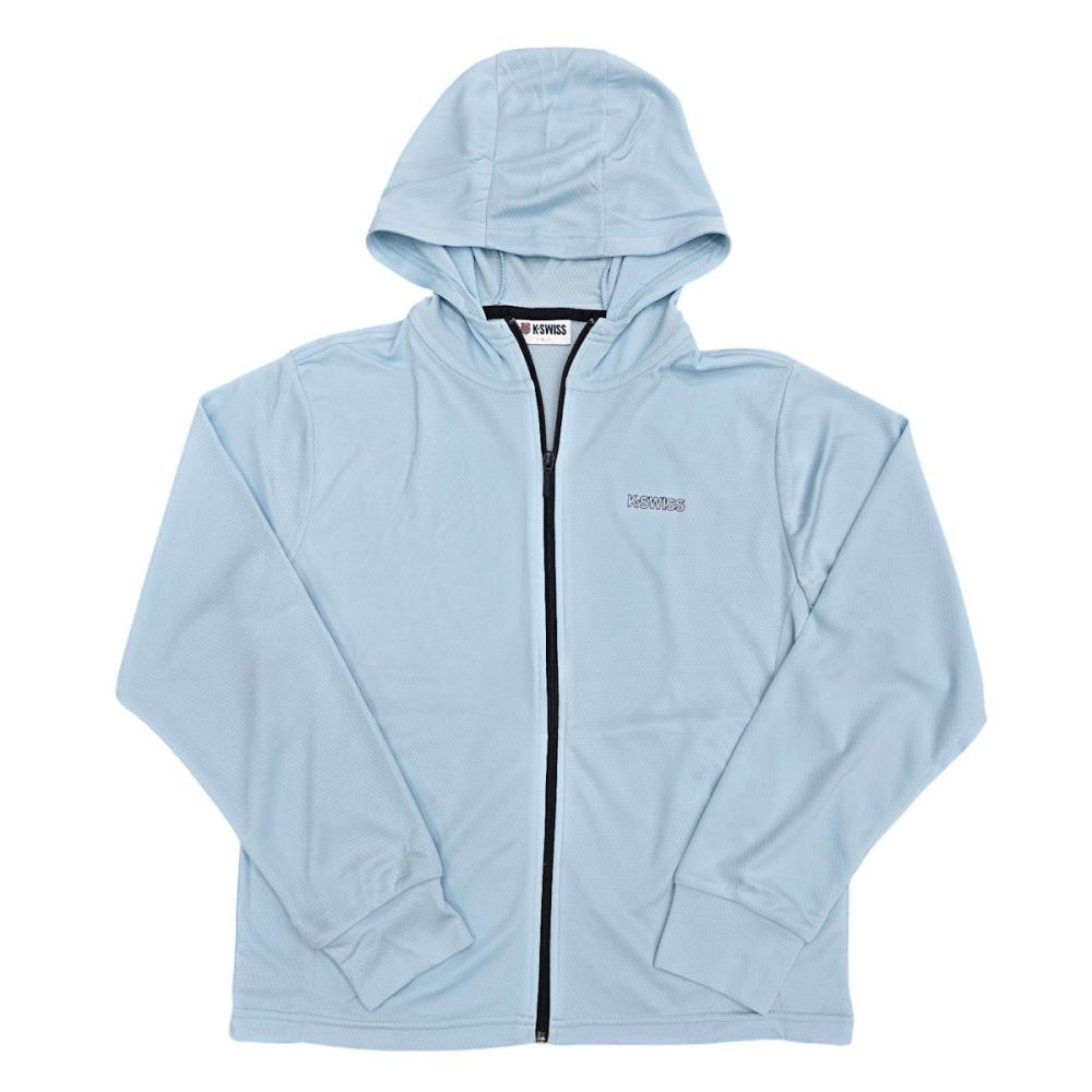 Ｋ・ＳＷＩＳＳ　婦人　塗地パーカー　サックス　Ｍ　ＫＡ４１５