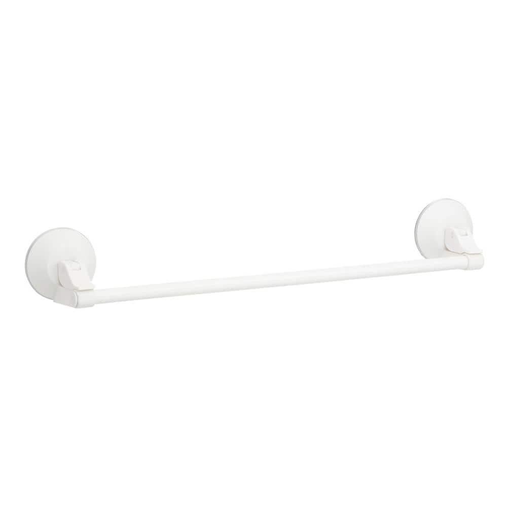 レック　レバー式吸盤タオル掛け　４４ｃｍ　ホワイト