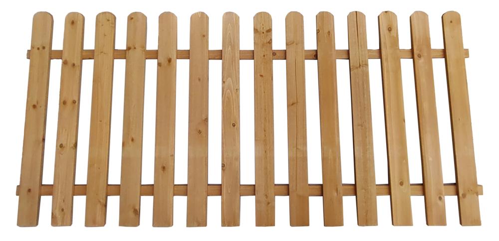 Ｋ＋ＢＵＩＬＤ　木製ピケットフェンス　ライトブラウン　１８０×８０ｃｍ