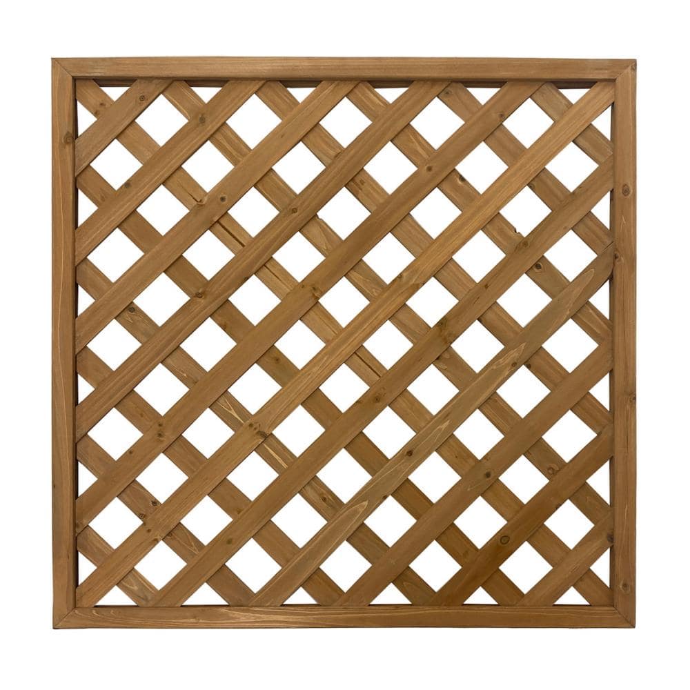 Ｋ＋ＢＵＩＬＤ　ライトブラウンラティス　９０×９０ｃｍ