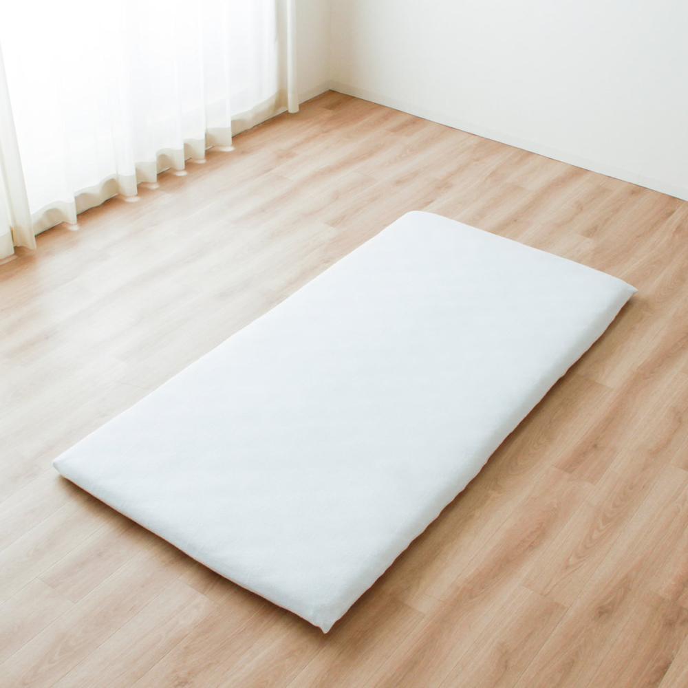 フラットシーツ　１５０×２５０ｃｍ　シングル　タオル素材　ホワイト