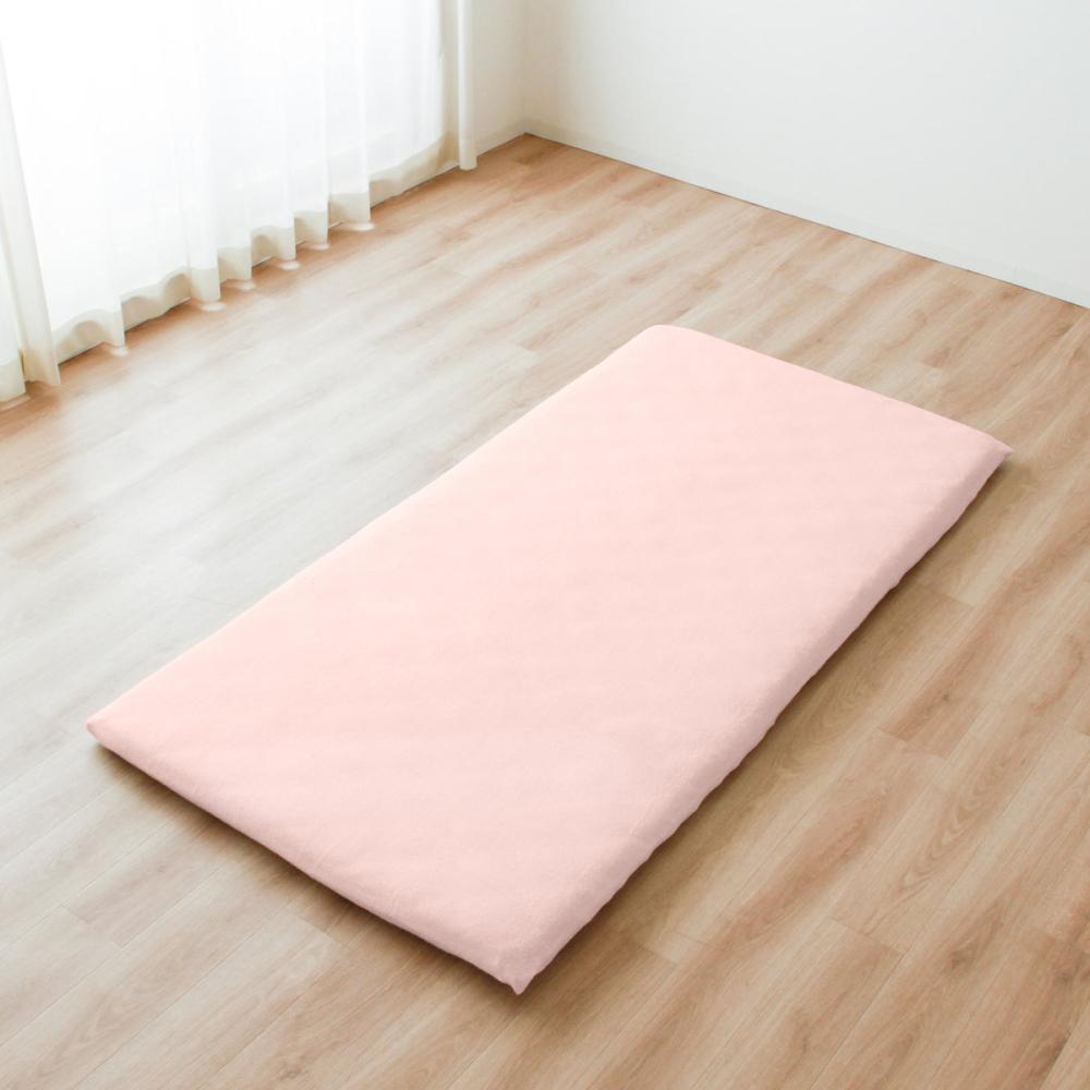 フラットシーツ　１５０×２５０ｃｍ　シングル　タオル素材　ピンク