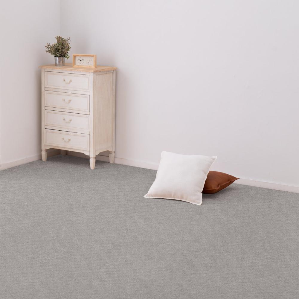 萩原　撥水カーペット　メロー　グレー　江戸間６畳　２６１×３５２ｃｍ