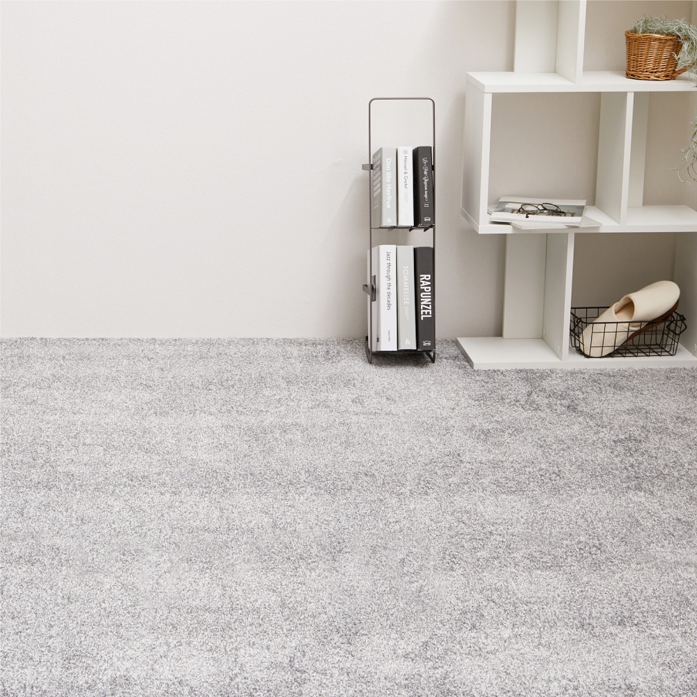 萩原　消臭カーペット　リクリア　グレー　江戸間３畳　１７６×２６１ｃｍ