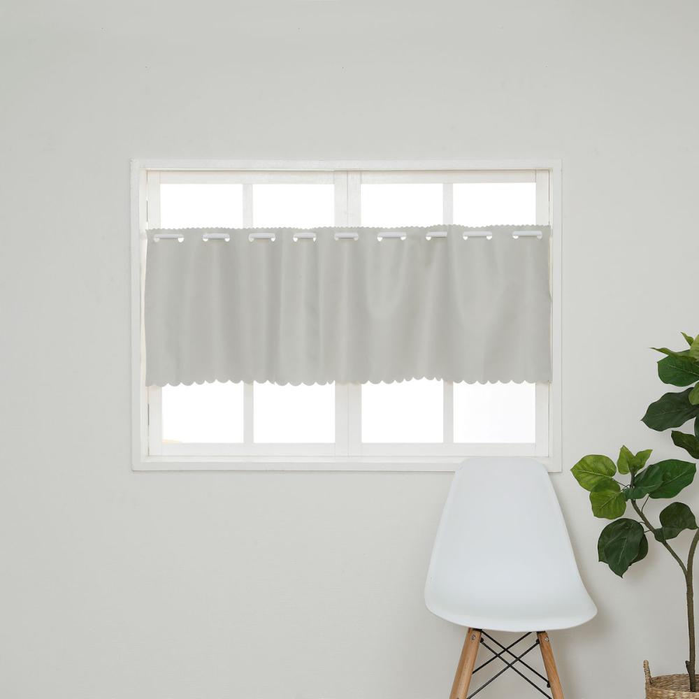 カフェカーテン　ノイカ　遮光１級　アイボリー　１４４×４５ｃｍ