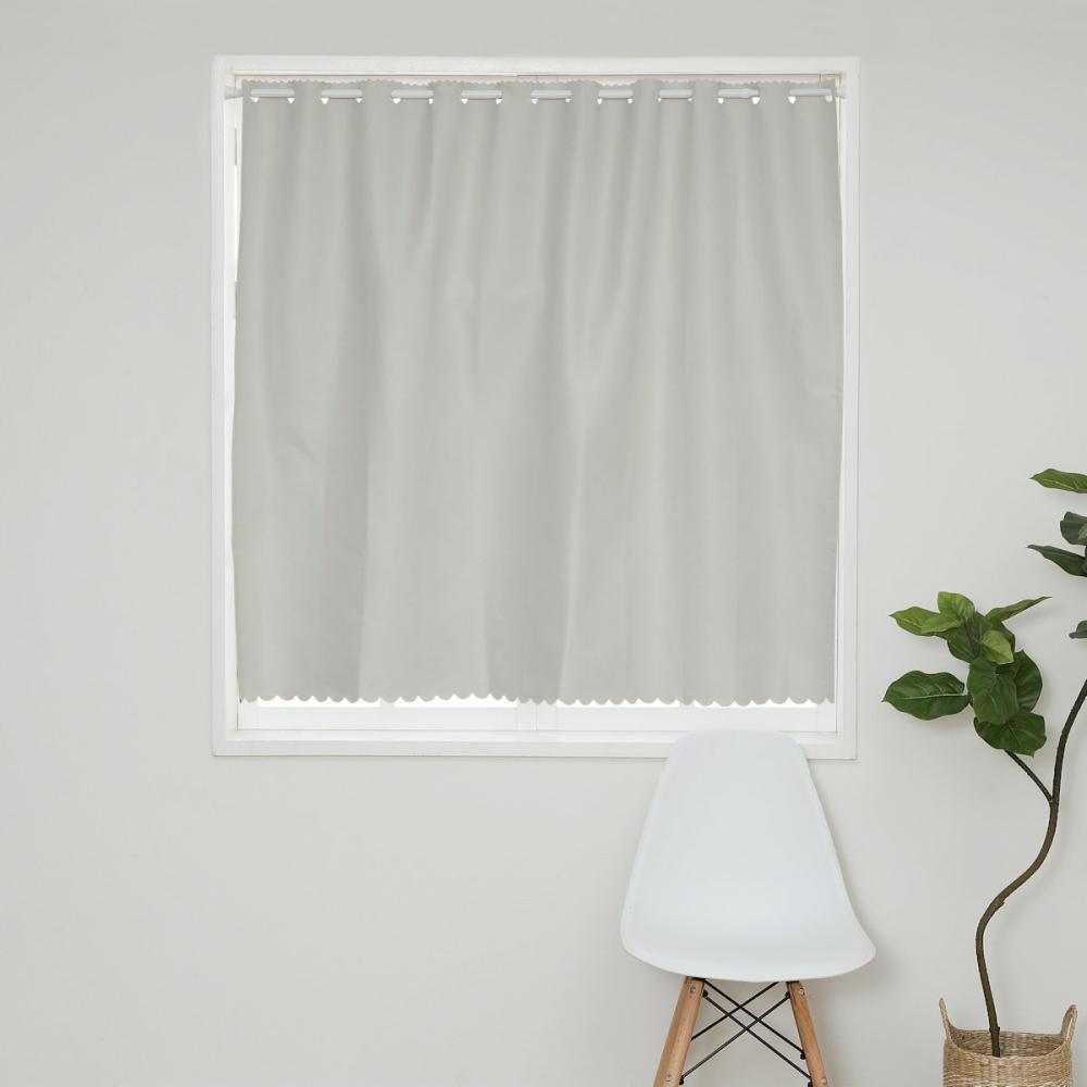 カフェカーテン　ノイカ　遮光１級　アイボリー　１４４×１２０ｃｍ