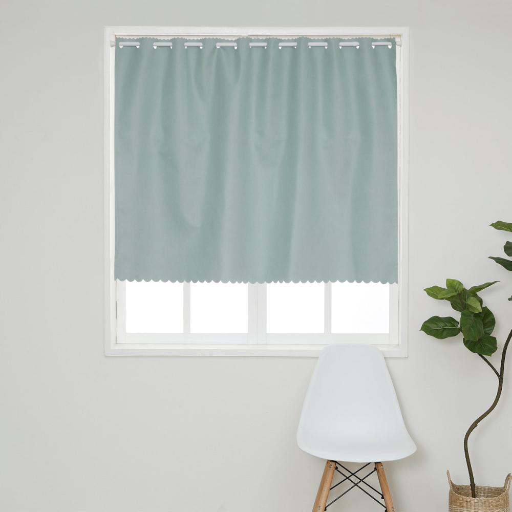 カフェカーテン　ノイカ　遮光１級　グリーン　１４４×１００ｃｍ