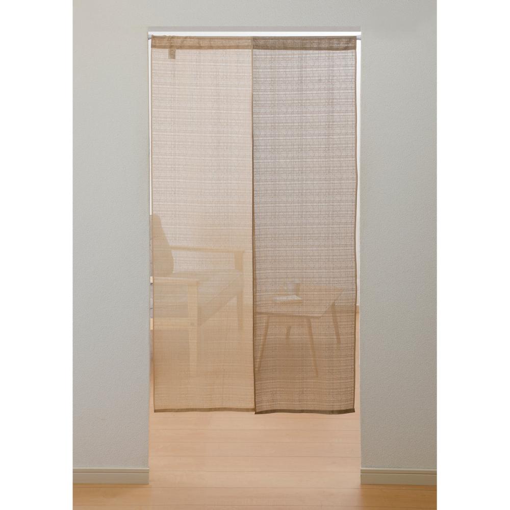 のれん　マリモツートン２　ベージュ　８５×１５０ｃｍ