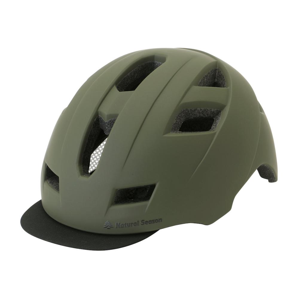 ナチュラルシーズン　カジュアルヘルメット　カーキ