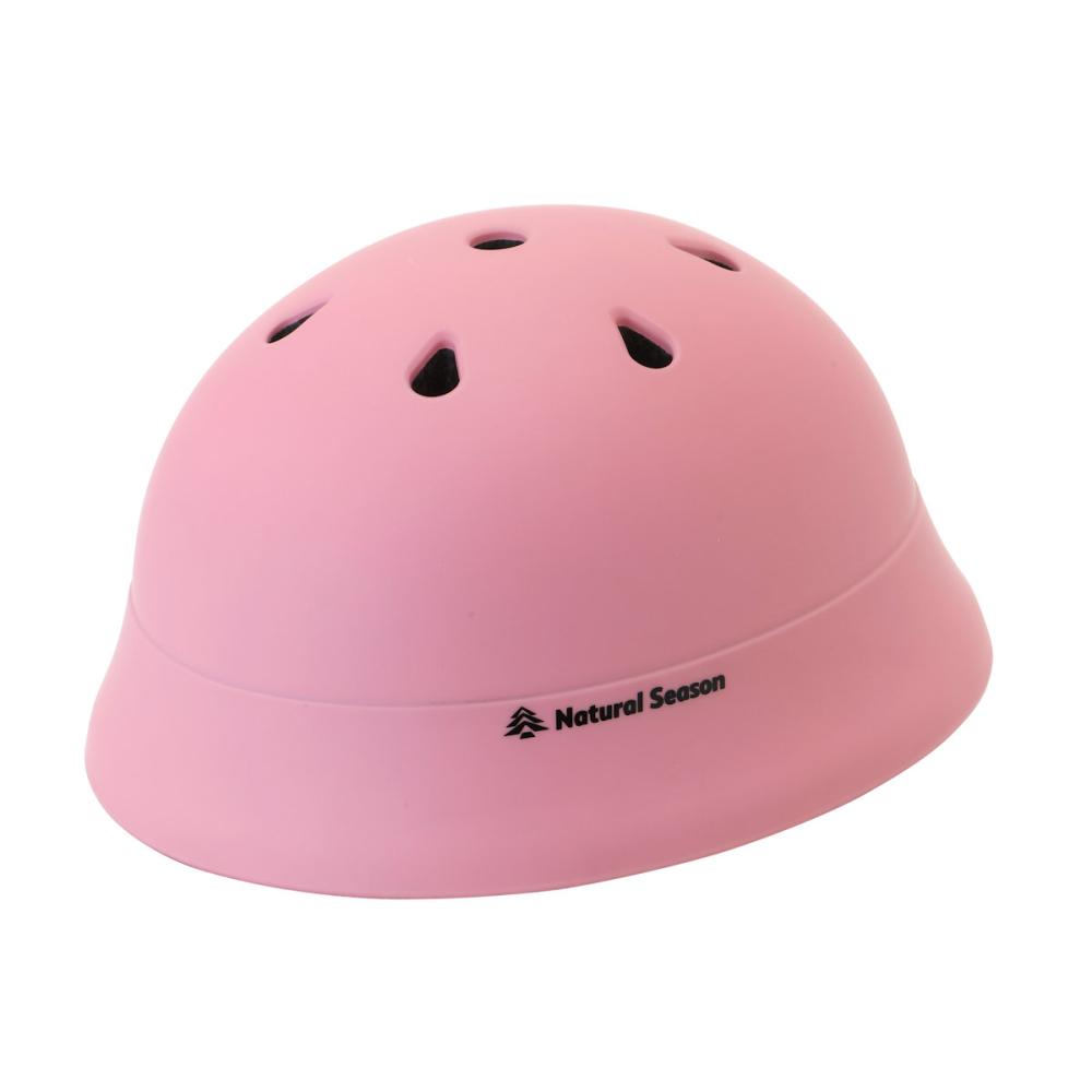 ナチュラルシーズン　ハット型キッズヘルメット　ピンク