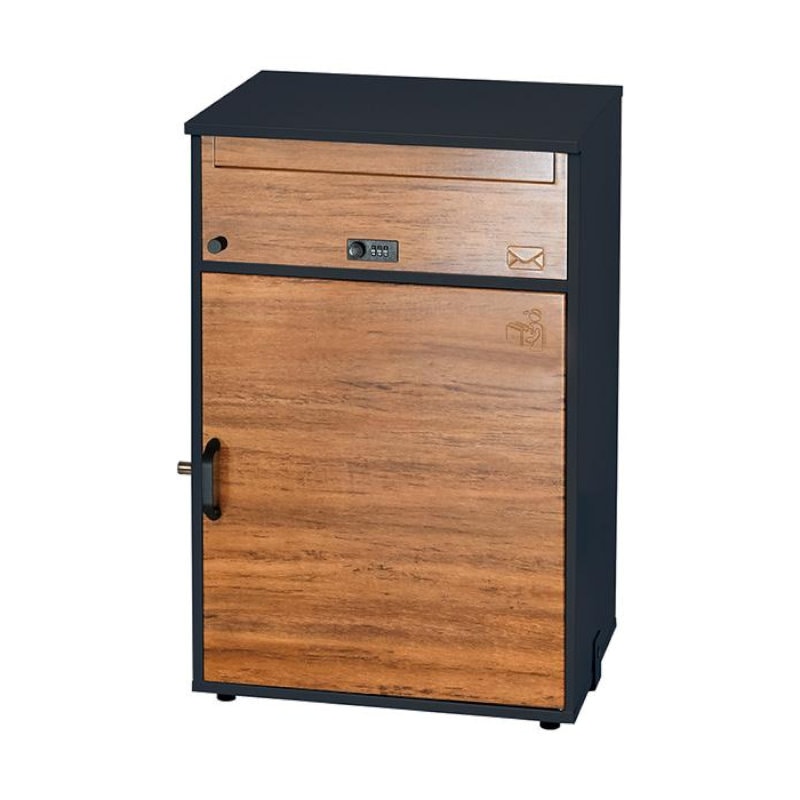 ＫＧＹ工業　宅配ボックス　リシムワイド　濃木目　ＴＨＢ－２７６ＤＷ