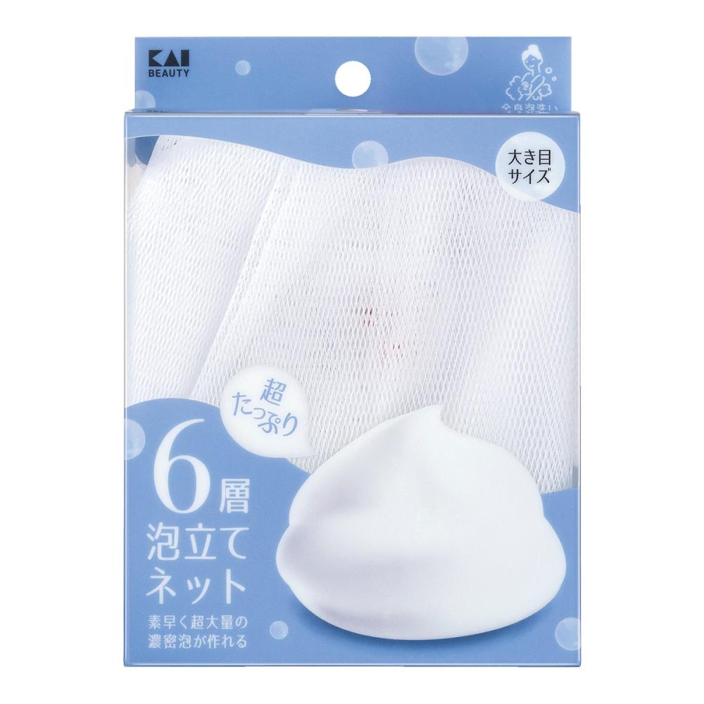貝印　超たっぷり泡立て６層ネット