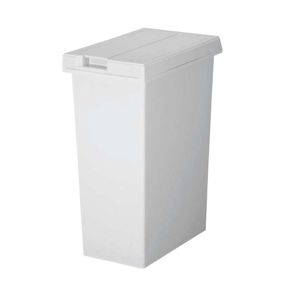 ユニード　フリップオープンペール４５Ｌ　ホワイトグレー