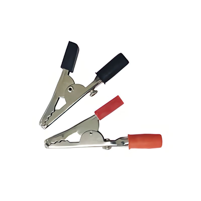 オーム電機　ワニグチクリップ　大　２個入り　ＤＺ－ＷＣＬ／ＲＫ　０９－１８８２