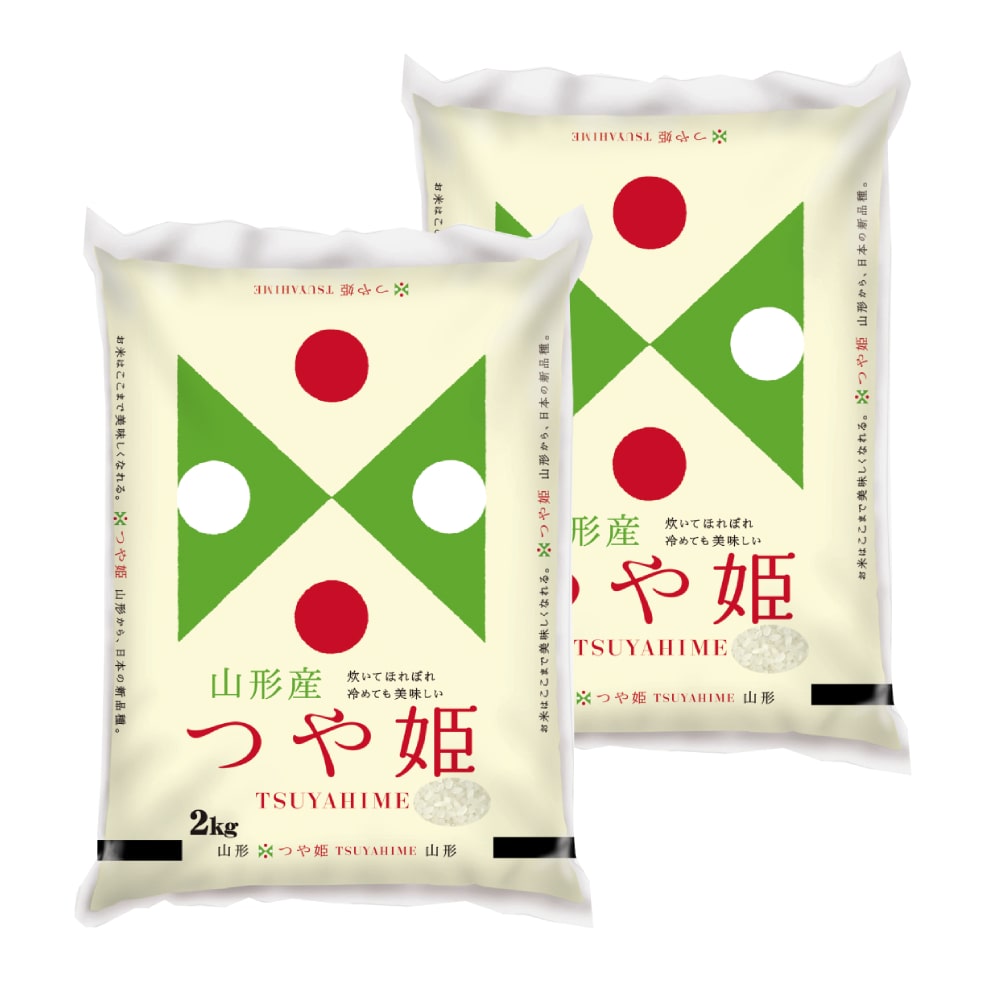 令和７年度　山形県産つや姫　精米４ｋｇ（２ｋｇ×２）