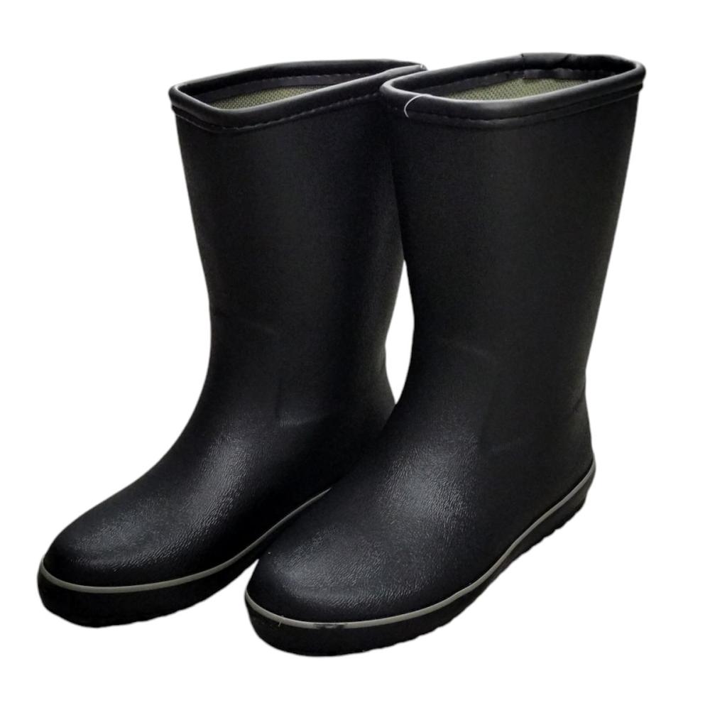 婦人ラバーブーツ　ブラック　Ｌ　２４．５～２５ｃｍ