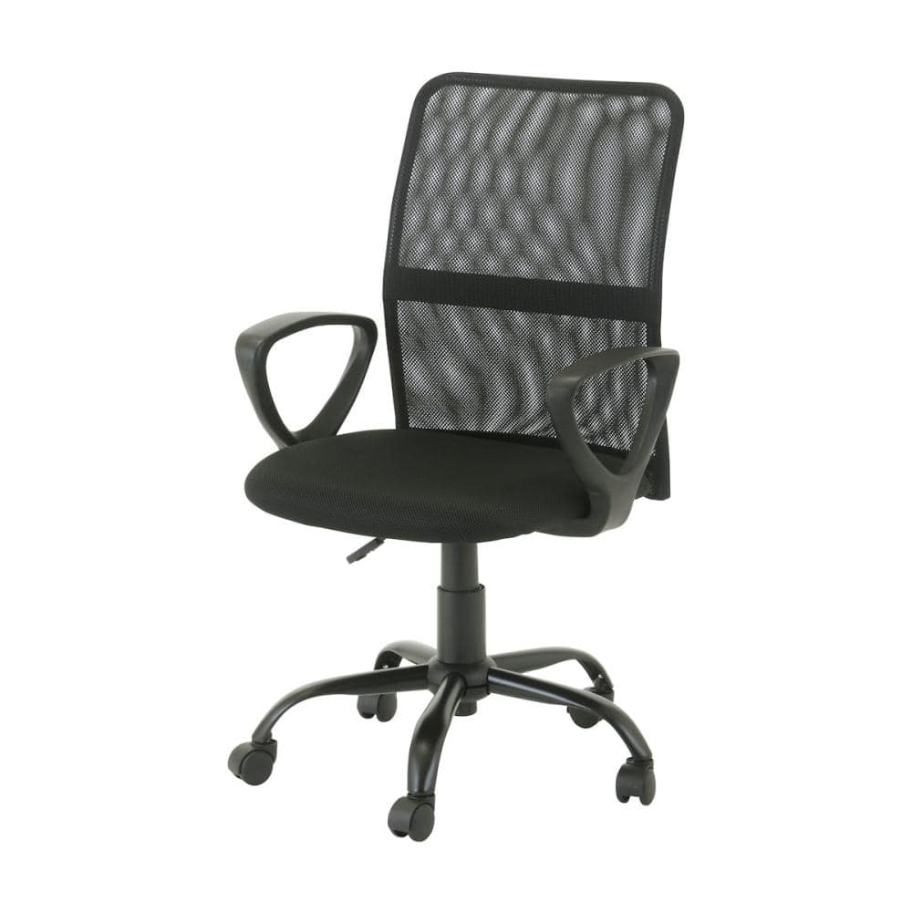 アテーナライフ　メッシュチェア　ブラック　ＣＬ１４－２３