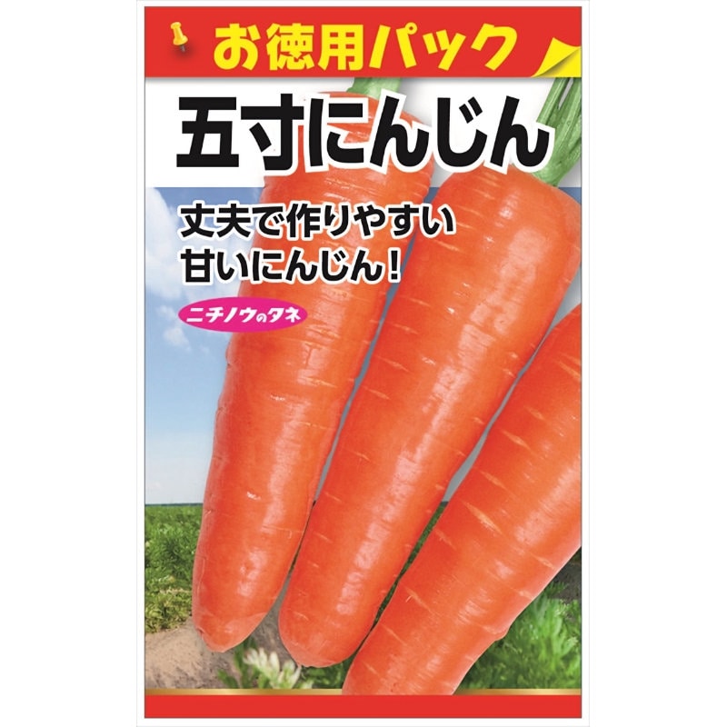 ニチノウのタネ　五寸にんじん　お徳用パック