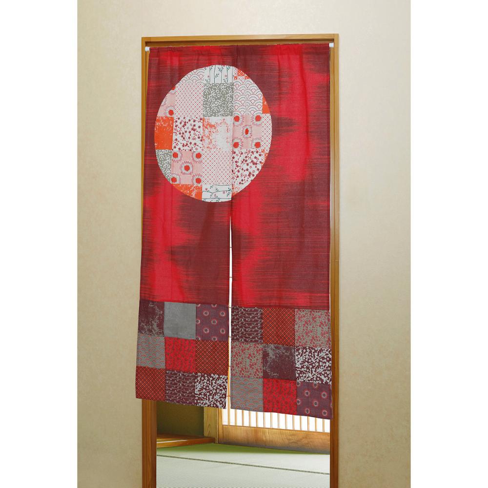 のれん　あかり　レッド　８５×１５０ｃｍ