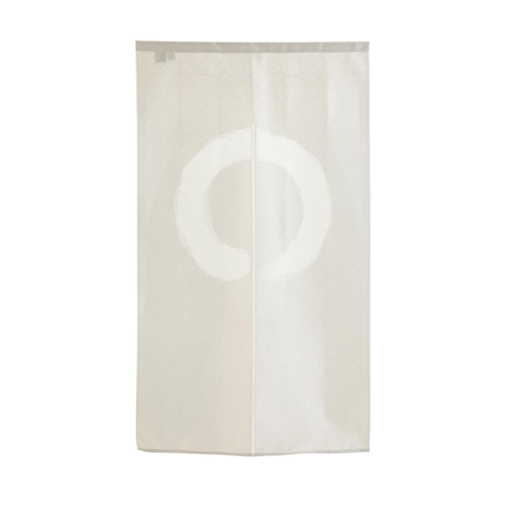 のれん　円相　防炎　アイボリー　８５×１５０ｃｍ