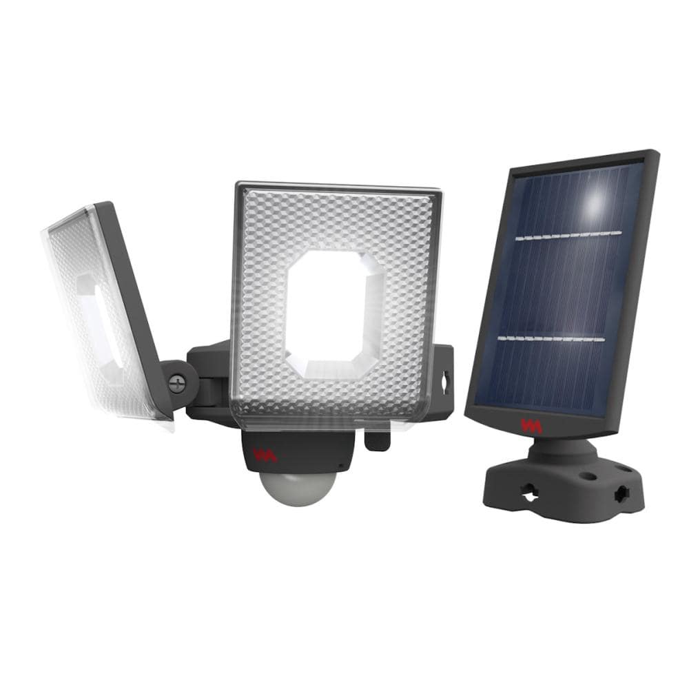 ムサシ　スライド型ＬＥＤソーラーセンサーライト　７．５Ｗ×２灯　Ｓ－２４０Ｌ