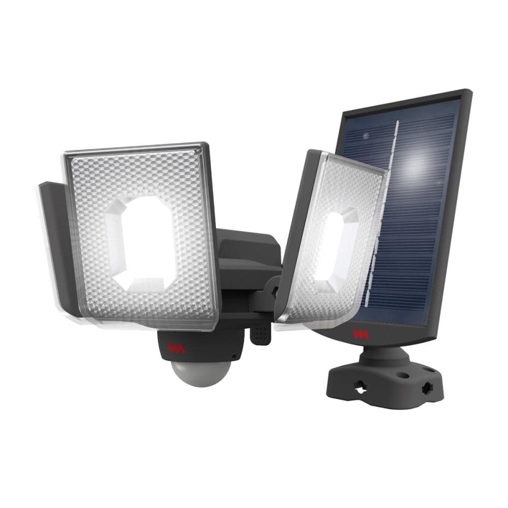 ムサシ　スライド型ＬＥＤソーラーセンサーライト　７．５Ｗ×３灯　Ｓ－３４０Ｌ