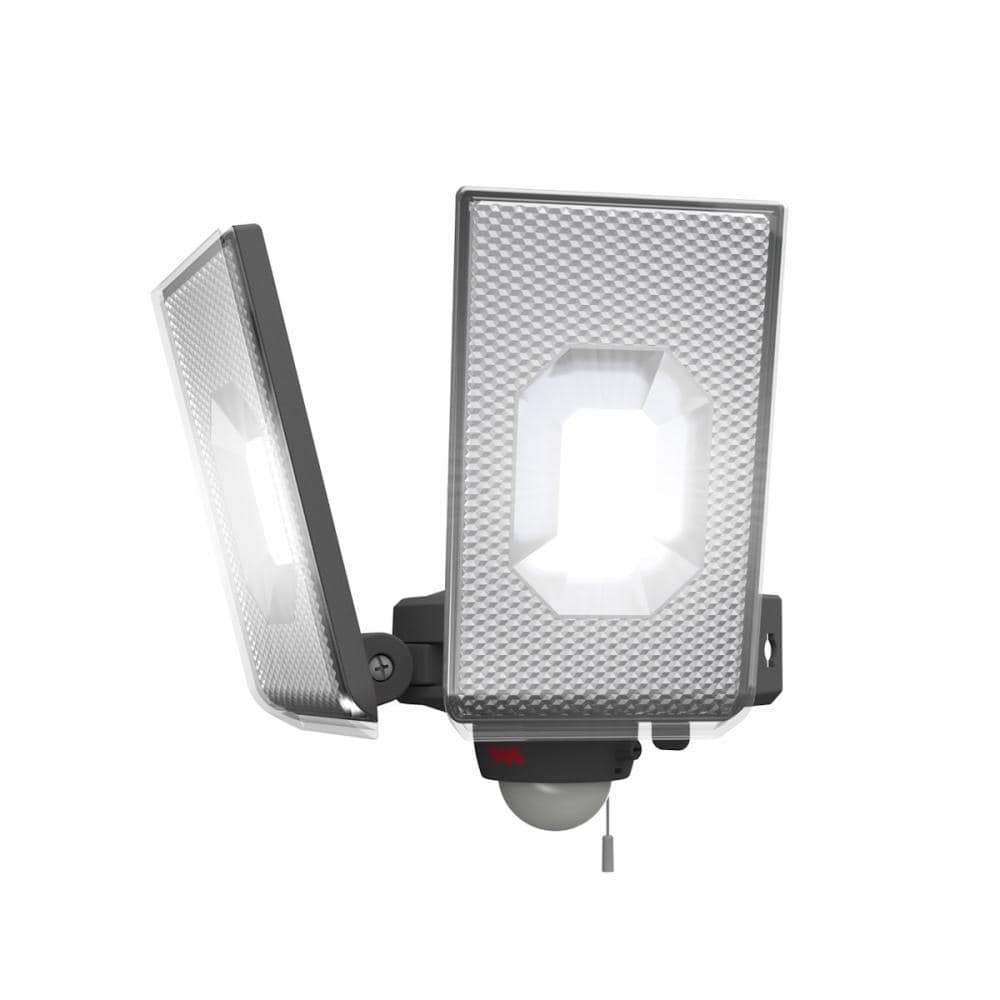 ムサシ　スライド型ＬＥＤセンサーライト　１２．５Ｗ×２灯　ＡＣ２０５０