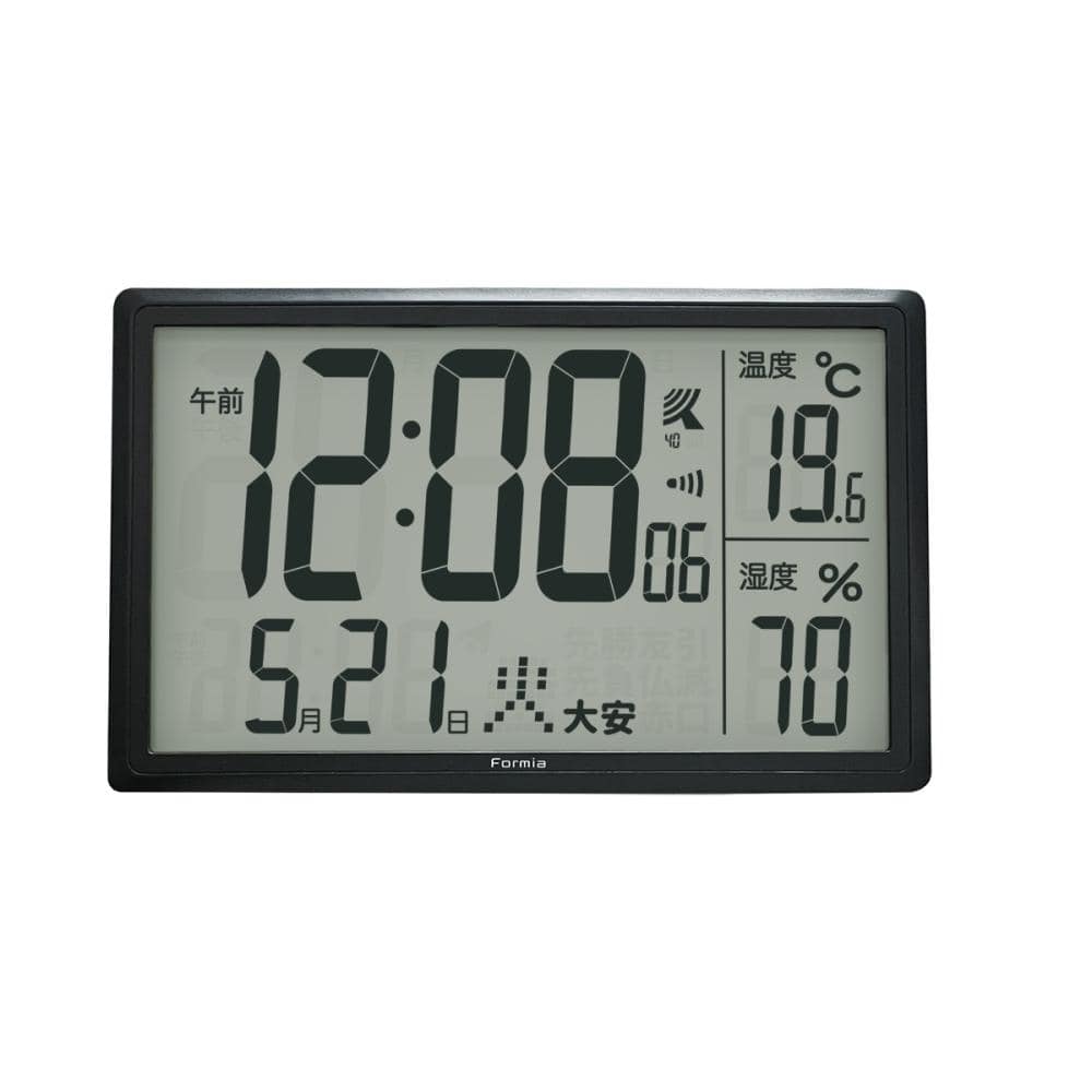 保土ヶ谷電子販売　大画面置掛兼用電波時計　ＨＷＣ－０１７ＲＣ