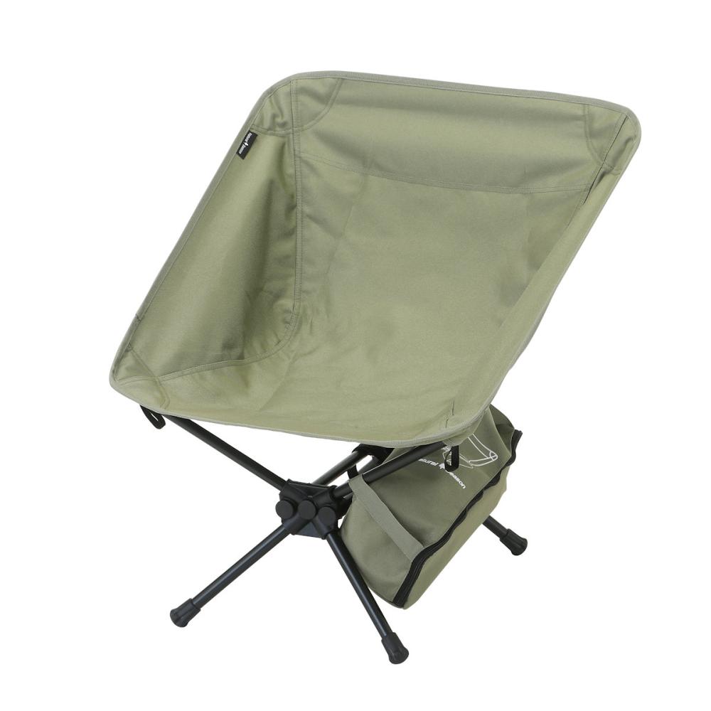 ナチュラルシーズン　ポータブルチェア　カーキ