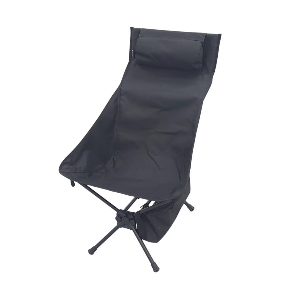 ナチュラルシーズン　ポータブルチェア　ハイバック　ブラック