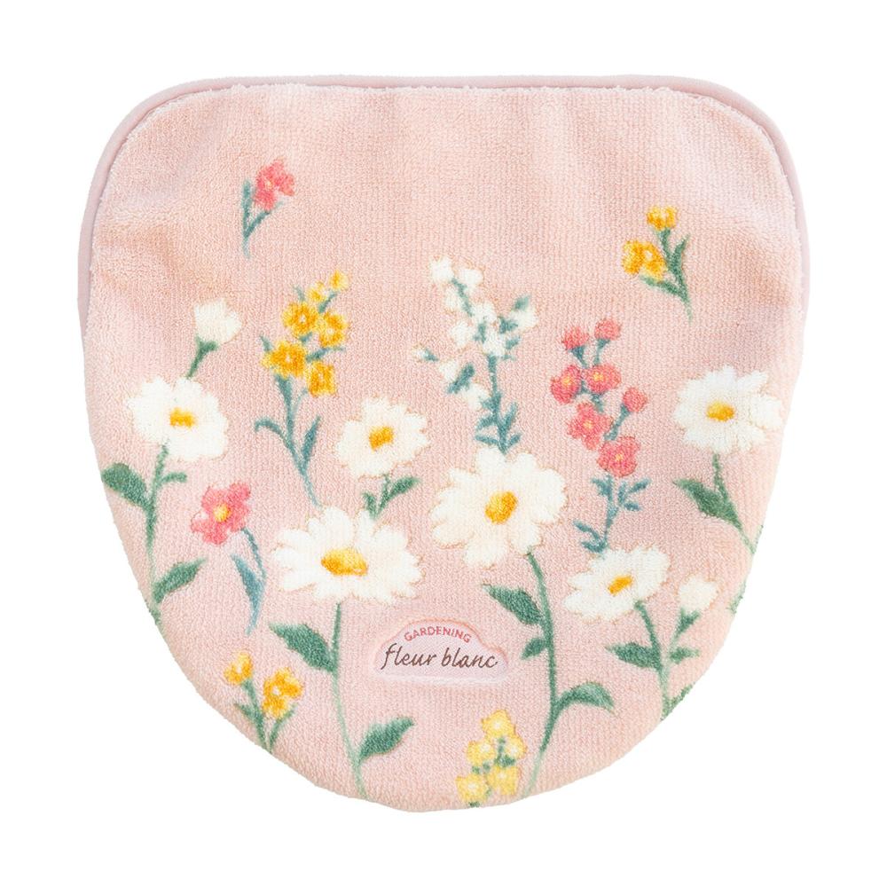 オカ　フルールブラン　トイレフタカバー　ピンク