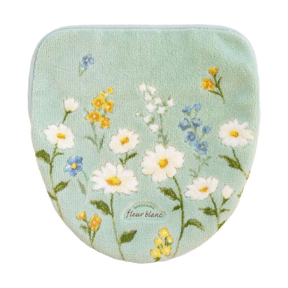 オカ　フルールブラン　トイレフタカバー　グリーン