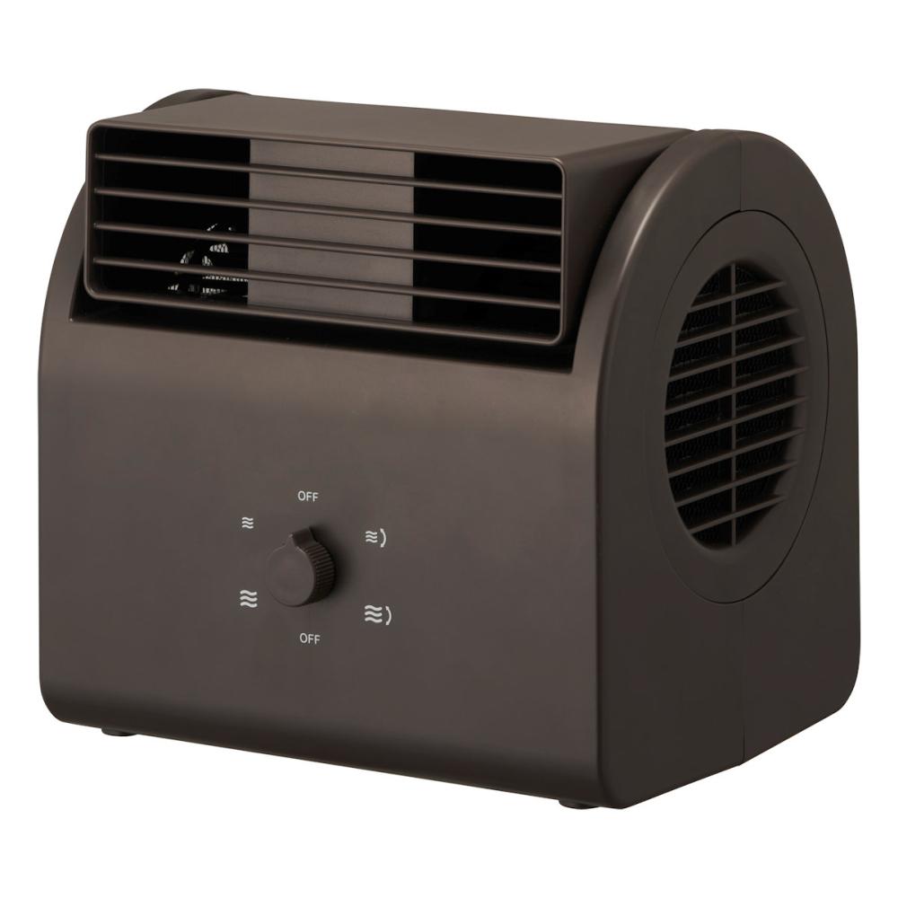 ドウシシャ　デスクファン　上下自動首振り機能付　ブラウン