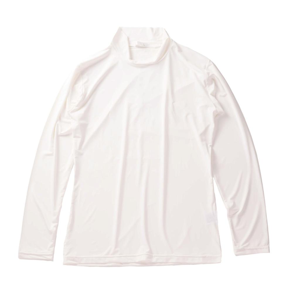 レディース　ハイネック長袖Ｔシャツ　ホワイト　Ｍ　９０２０