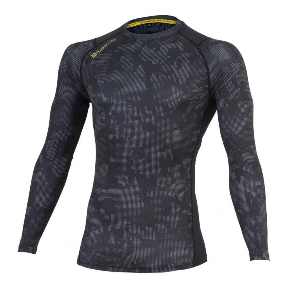 コーコス信岡　バックメッシュ　クールパワーサポート　長袖　ドットブラック　Ｍ　Ｇ－１０２８