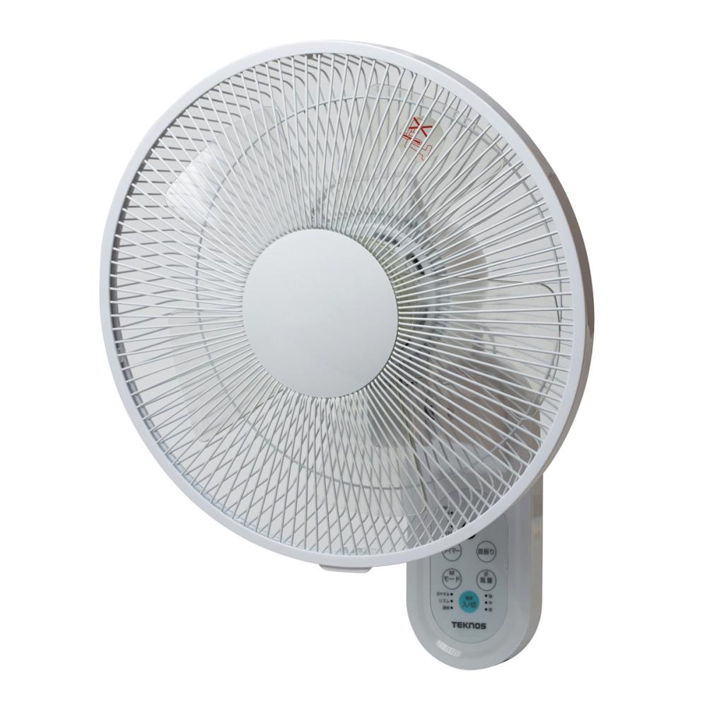 ＴＥＫＮＯＳ（テクノス）　壁掛扇風機　フルリモコン　ホワイト　３０ｃｍ羽根　ホワイト　ＫＩ－Ｗ２８２Ｒ