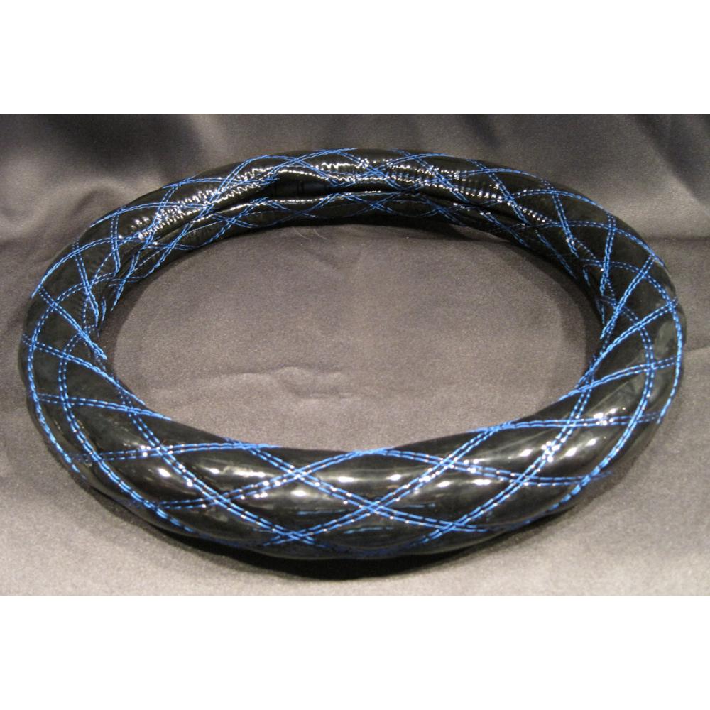 日本ボデーパーツ工業　ダブルステッチ　ハンドルカバー　黒青　２ＨＳ／２Ｌ