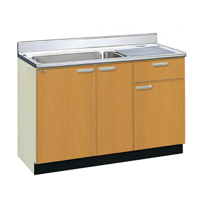 ＬＩＸＩＬ　流し台　間口１２０ｃｍ　シンク左　ライトオーク　ＧＫＷ‐Ｓ‐１２０ＭＹＮＬ