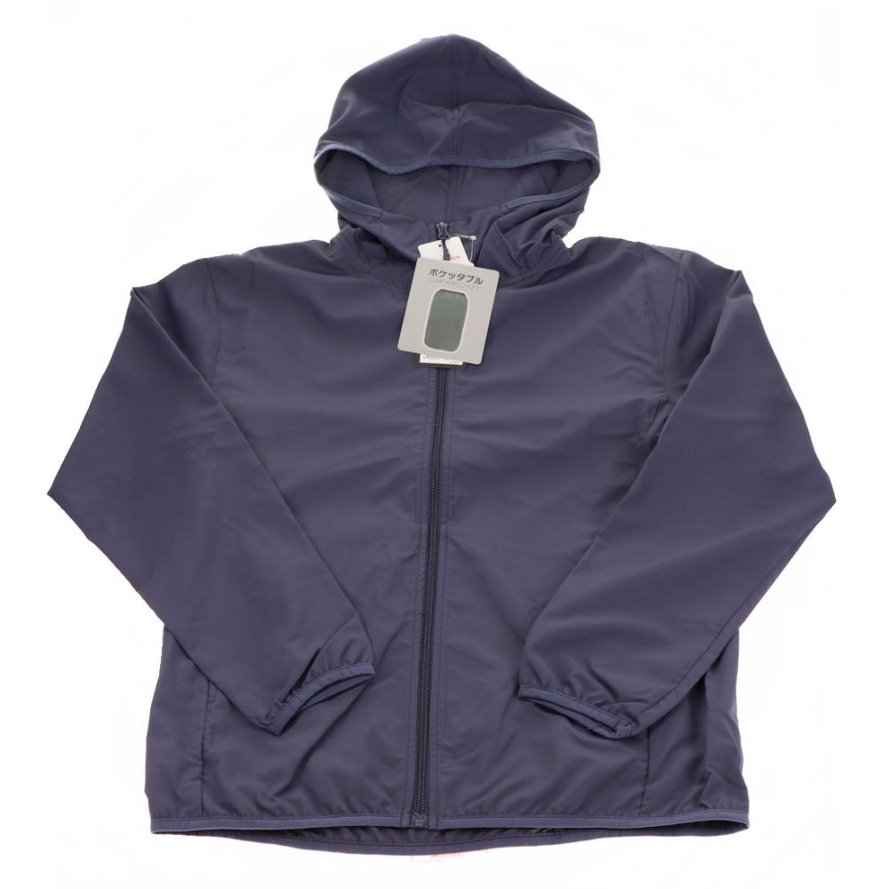 你的品牌名　ＵＶカットポケッタブルパーカー　レディース　ネイビー　Ｍ