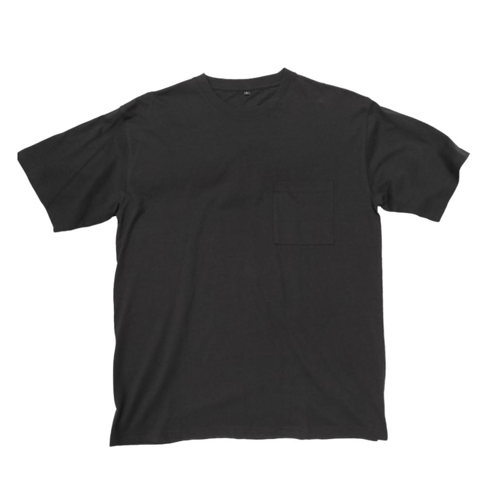 コットンワークシャツ　半袖　ブラック　ＬＬ　