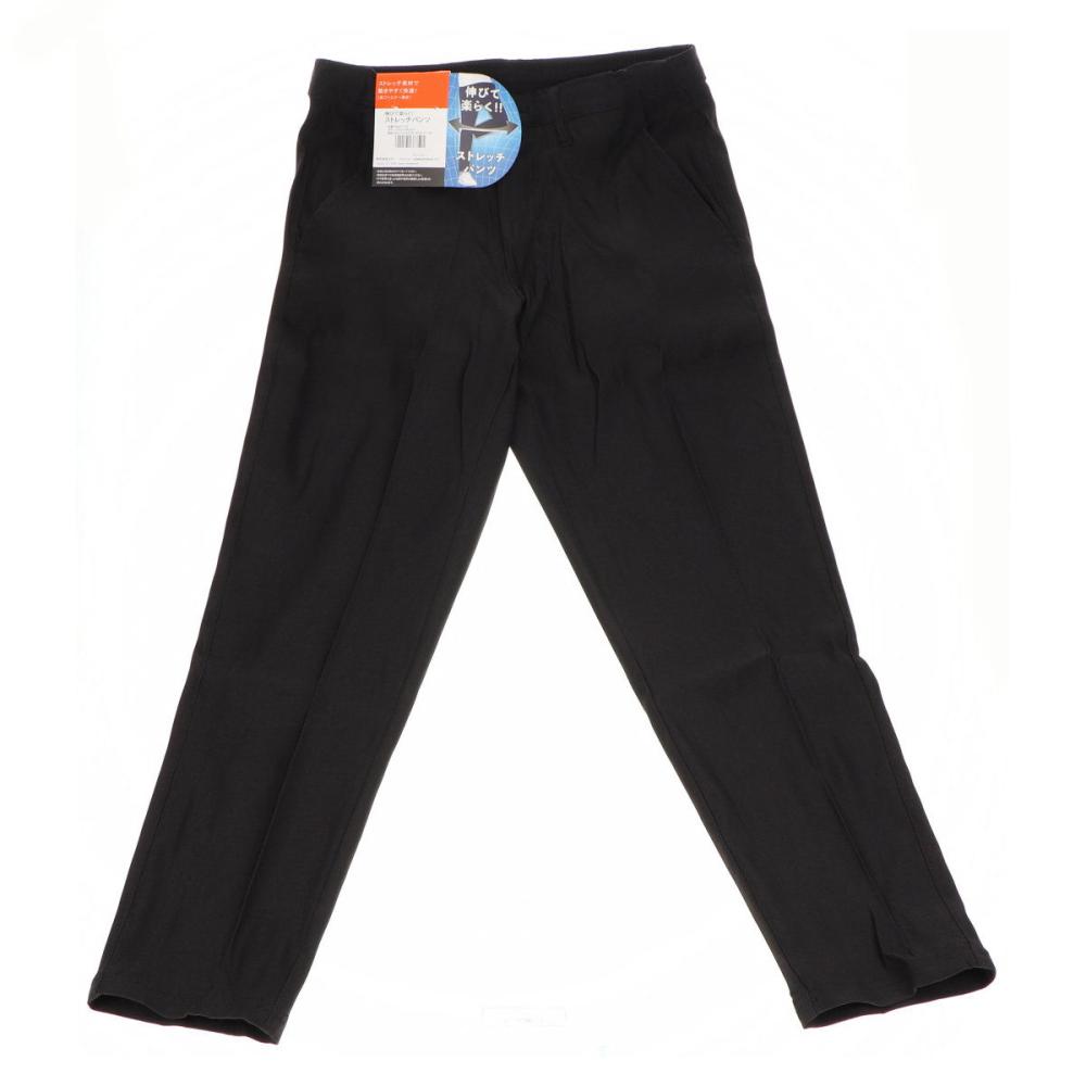 你的品牌名　伸びて楽らくストレッチパンツ　ブラック　Ｌ